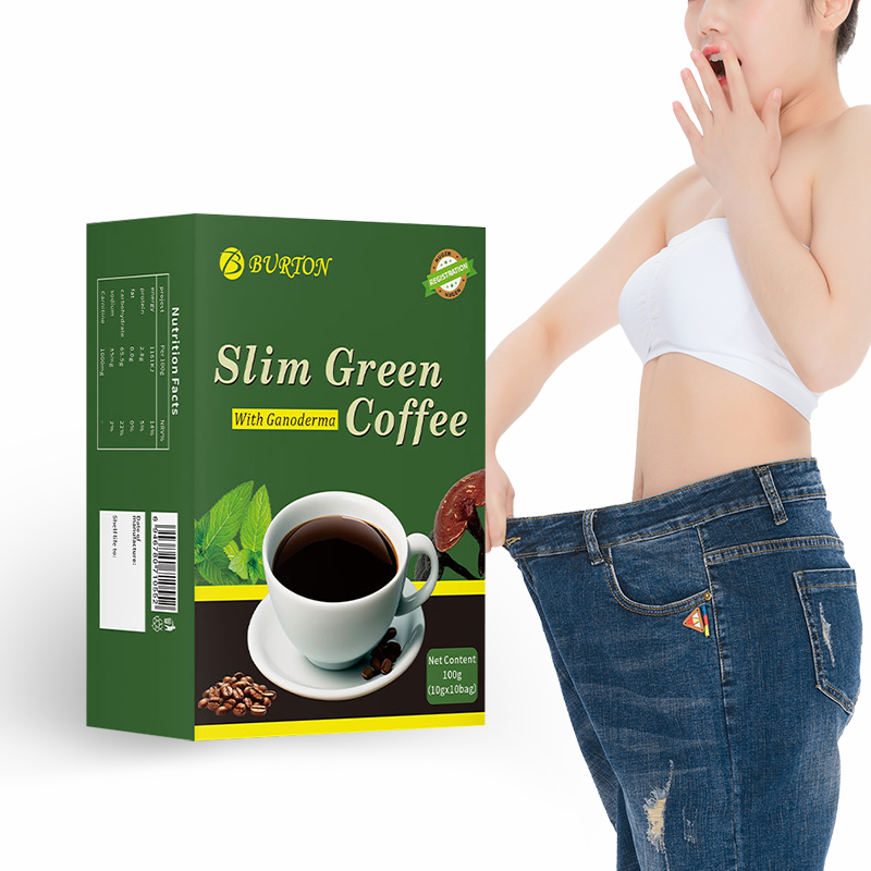 Vente en gros en usine Caf&eacute; vert en poudre minceur rapide et s&ucirc;r, perte de poids naturelle, br&ucirc;le-graisses, d&eacute;tox, saveur chocolat, caf&eacute; instantan&eacute;