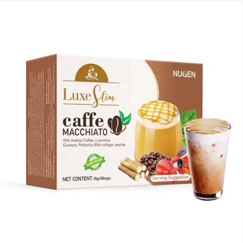 Caf&eacute; instantan&eacute; de luxe Fili en poudre, saveur chocolat et sucre, go&ucirc;t moelleux, d&eacute;toxifiant pour le corps, macchiato, emballage en bo&icirc;te, pour la perte de poids