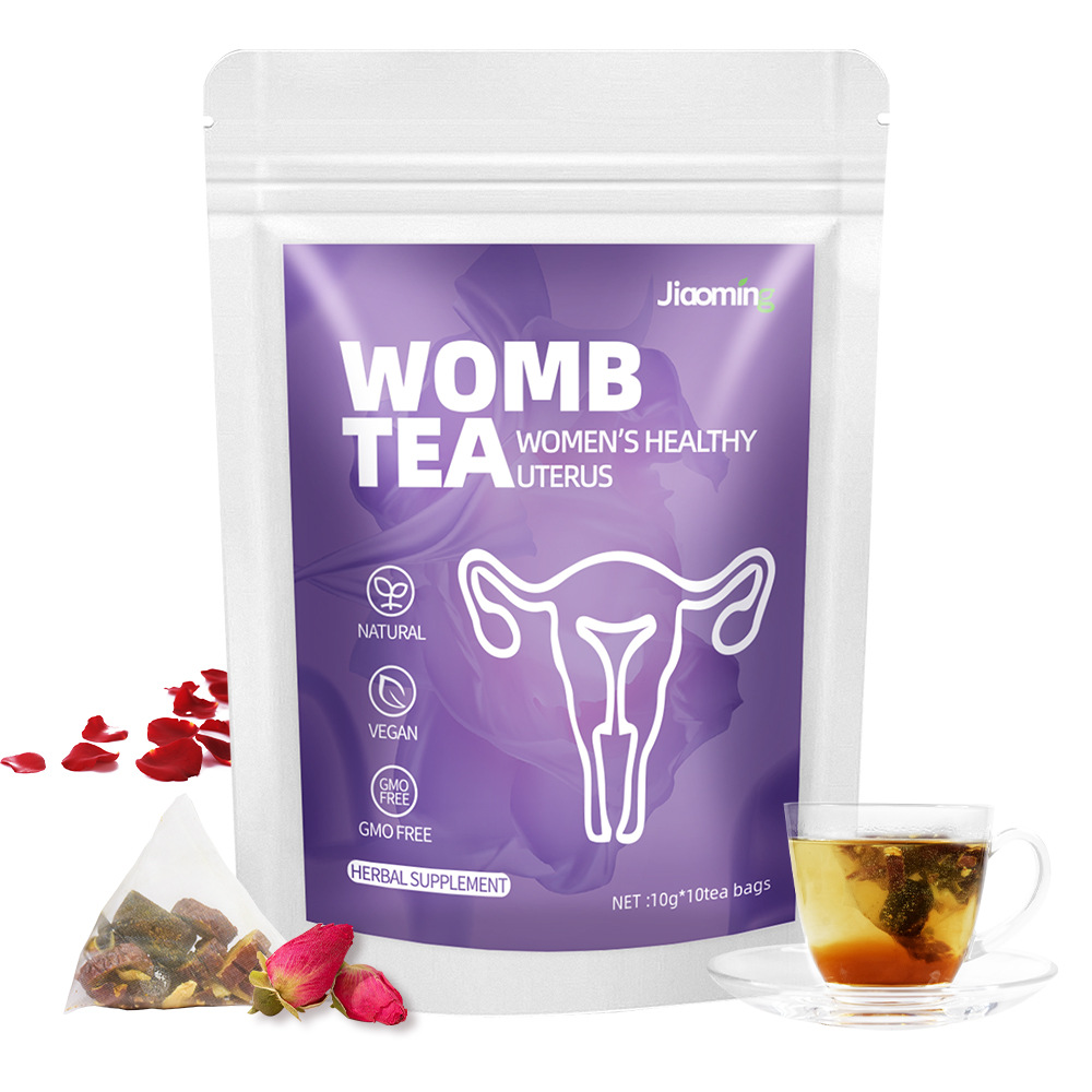 Tisane naturelle v&eacute;gane pour l'ut&eacute;rus des femmes, compl&eacute;ment &agrave; base de plantes, sachets de tisane