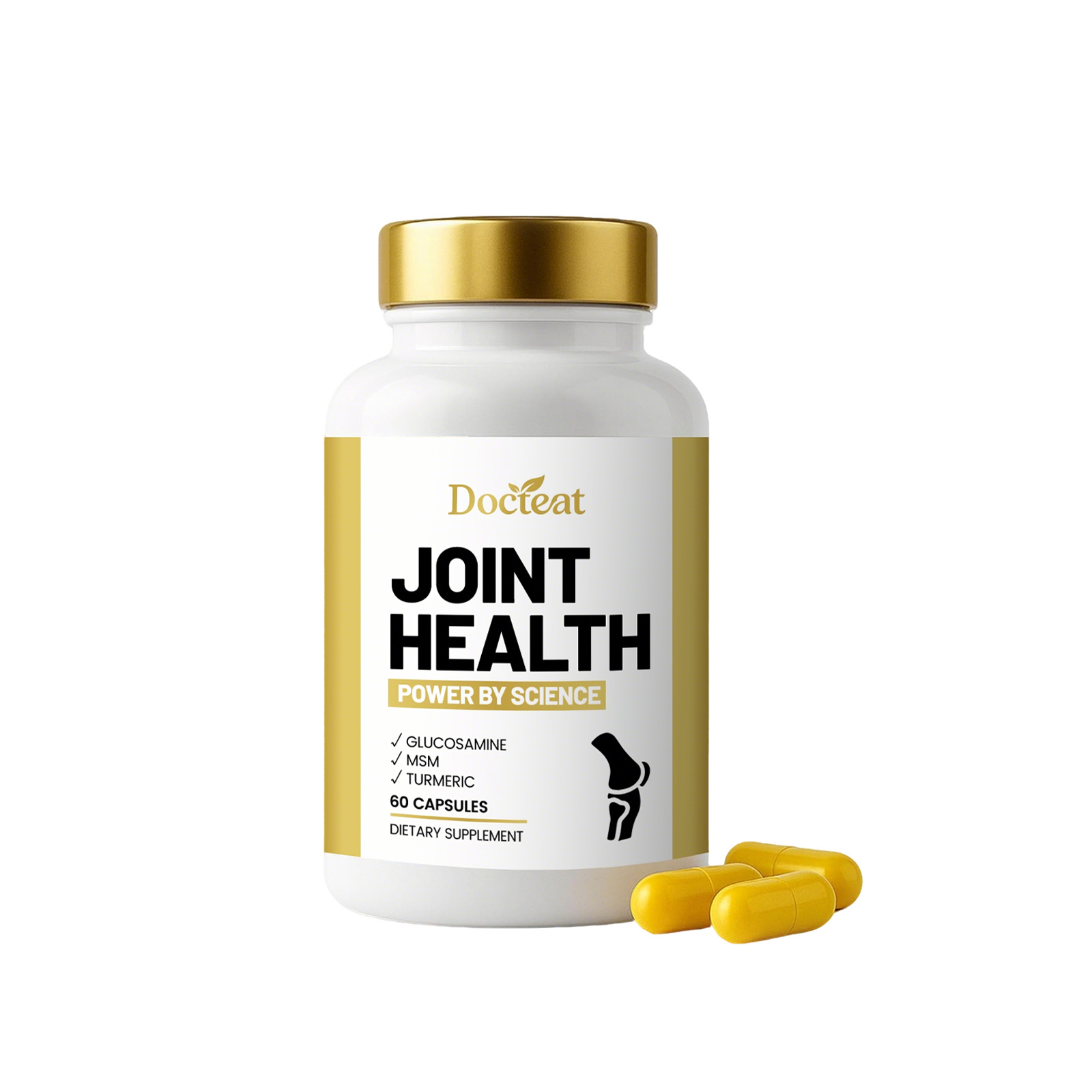 Compl&eacute;ment de soutien de la sant&eacute; articulaire avec glucosamine et curcuma pour hommes - G&eacute;lules di&eacute;t&eacute;tiques pour la mobilit&eacute; et la flexibilit&eacute;
